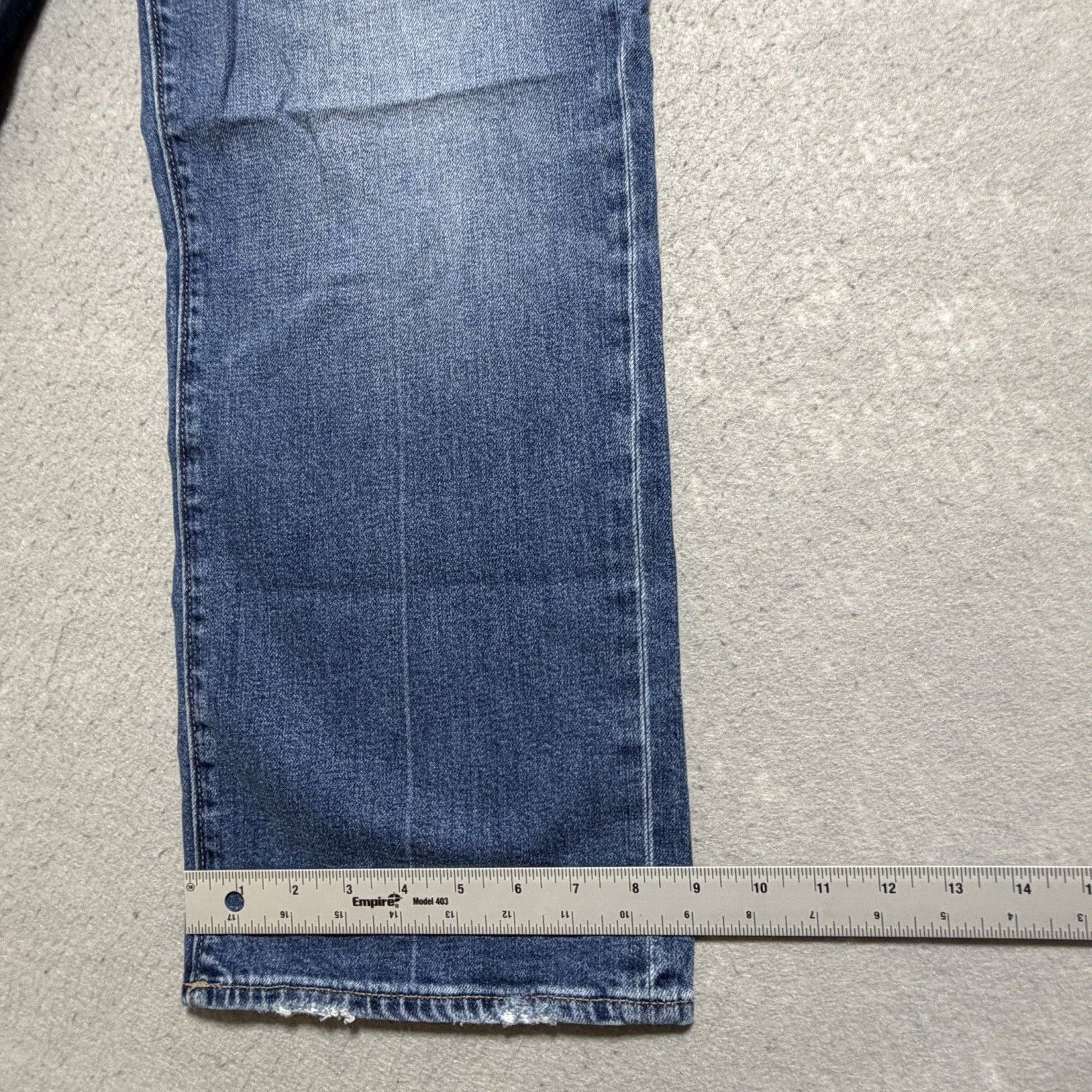 Ag Adriano Goldschmied Brinley Crop Jeans Women’s 31 Blue Mid Rise Straight — image 7 of 8